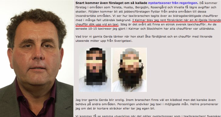 Kalmar, Islam, al-Qaida, Thoralf Alfsson, Sverigedemokraterna, Muslimer, Islamofobi, Taxichaufförer